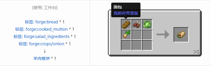 我的世界农夫乐事食物合成表大全2026