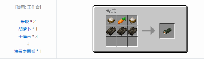我的世界农夫乐事食物合成表大全2026