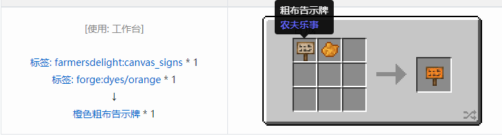 我的世界农夫乐事合成表大全2026