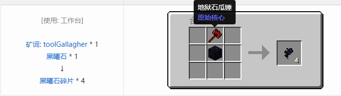 我的世界原始核心合成表大全2026