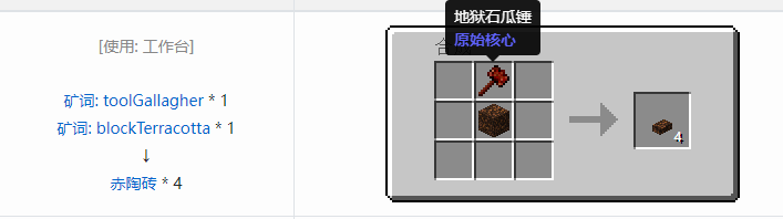 我的世界原始核心合成表大全2026