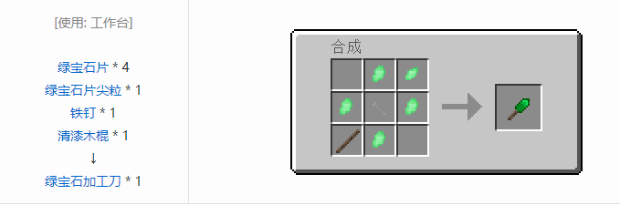 我的世界原始核心工具合成表大全2026