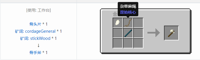 我的世界原始核心合成表大全2026