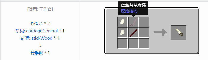 我的世界原始核心合成表大全2026