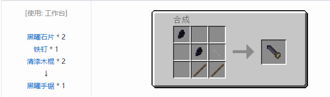 我的世界原始核心工具合成表大全2026