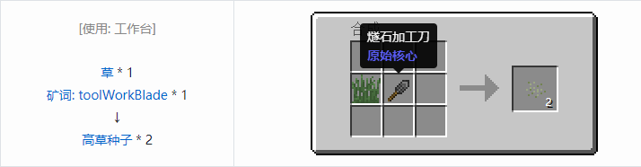 我的世界原始核心合成表大全2026