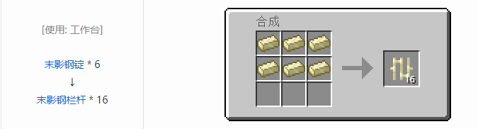 我的世界末影接口合成表大全2026