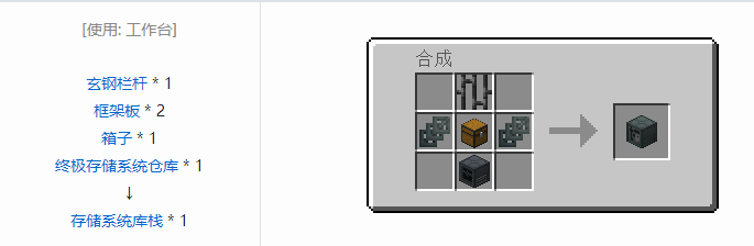 我的世界末影接口合成表大全2026