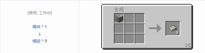 我的世界铁砧工艺重力科技材料合成表大全2026