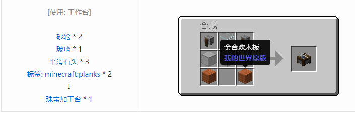 我的世界铁砧工艺重力科技合成表大全2026