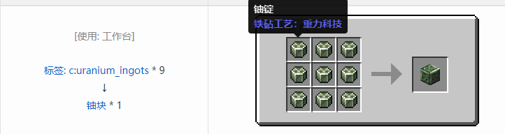 我的世界铁砧工艺重力科技合成表大全2026