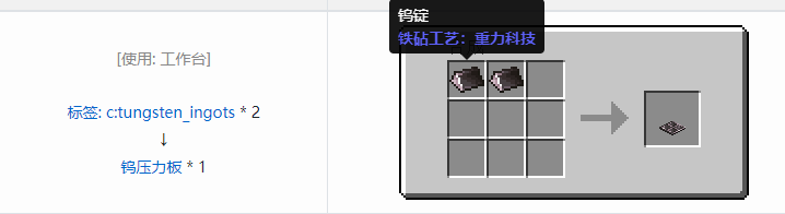 我的世界铁砧工艺重力科技合成表大全2026