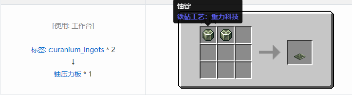 我的世界铁砧工艺重力科技合成表大全2026