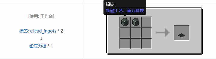我的世界铁砧工艺重力科技合成表大全2026