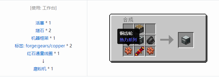 我的世界热力系列合成表大全2026