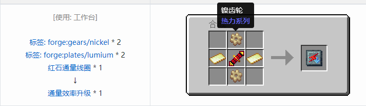 我的世界热力系列合成表大全2026