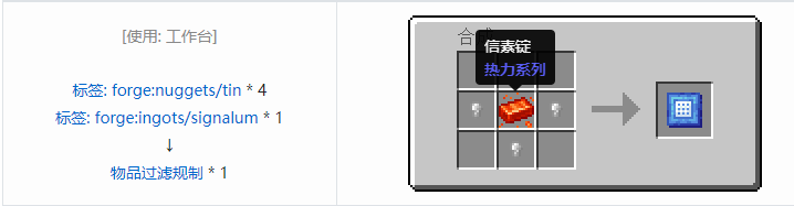 我的世界热力系列合成表大全2026