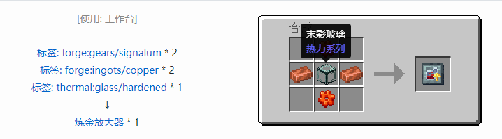 我的世界热力系列合成表大全2026