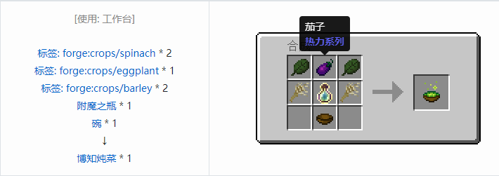 我的世界热力系列合成表大全2026