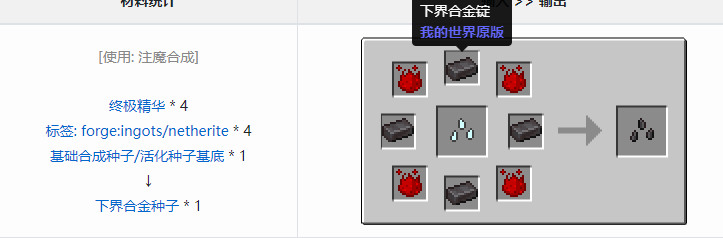 我的世界神秘农业合成表大全2026