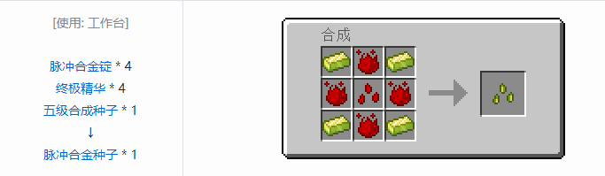 我的世界神秘农业合成表大全2026