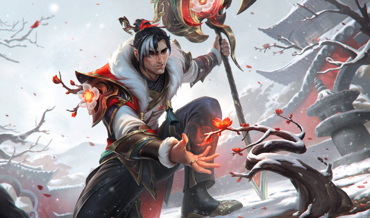 LOL踏雪寻梅杰斯皮肤效果预览