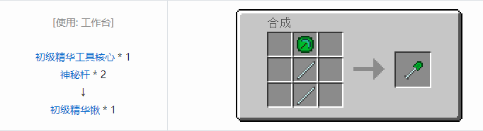 我的世界神秘农业工具合成表大全2026