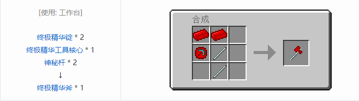 我的世界神秘农业工具合成表大全2026