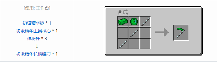 我的世界神秘农业工具合成表大全2026