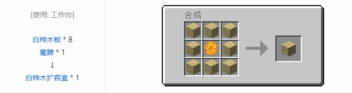 我的世界资源蜜蜂合成表大全2026