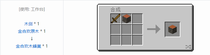 我的世界资源蜜蜂合成表大全2026