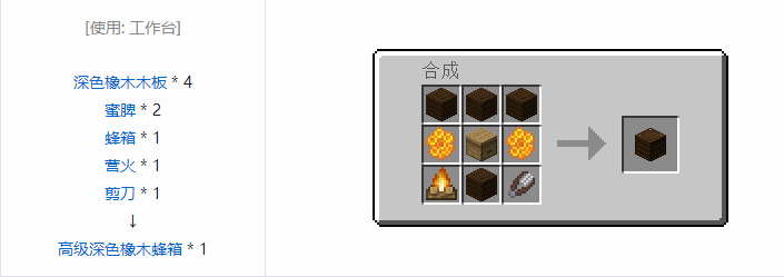 我的世界资源蜜蜂合成表大全2026