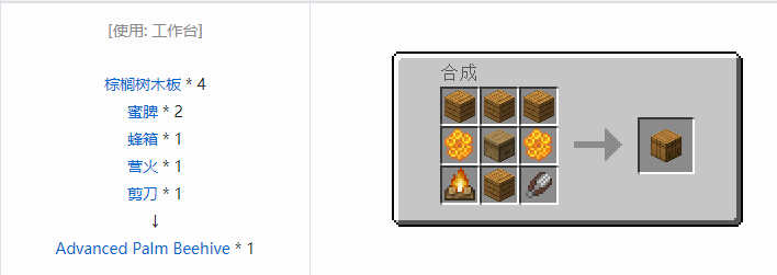我的世界资源蜜蜂合成表大全2026
