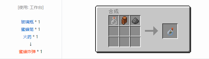 我的世界资源蜜蜂合成表大全2026