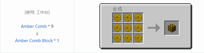 我的世界资源蜜蜂合成表大全2026