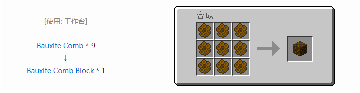 我的世界资源蜜蜂合成表大全2026