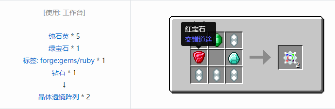 我的世界交错道途合成表大全2026