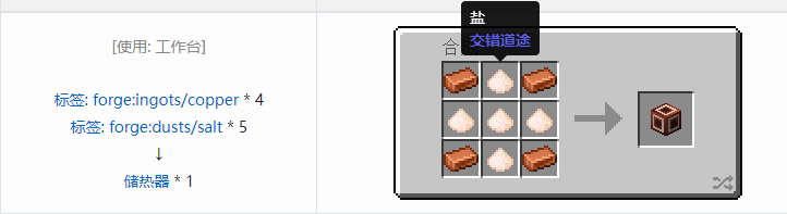 我的世界交错道途机器合成表大全2026