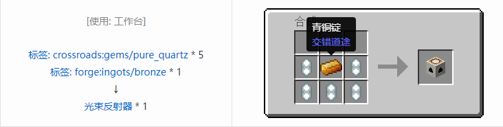 我的世界交错道途合成表大全2026