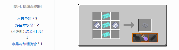 我的世界交错道途合成表大全2026