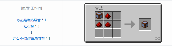 我的世界交错道途导线合成表大全2026