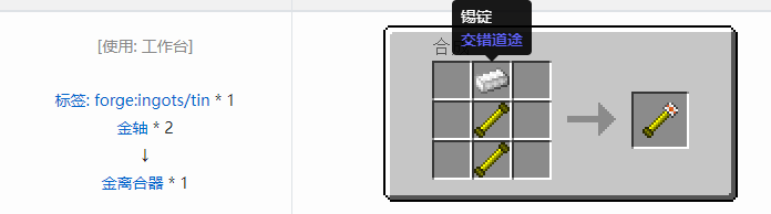 我的世界交错道途合成表大全2026