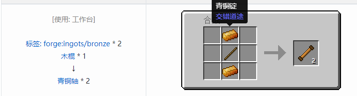 我的世界交错道途合成表大全2026