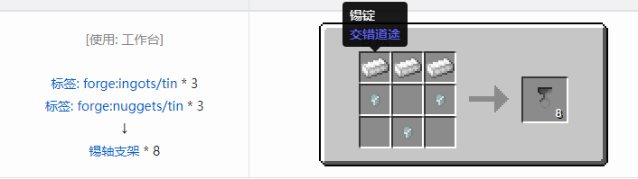 我的世界交错道途合成表大全2026