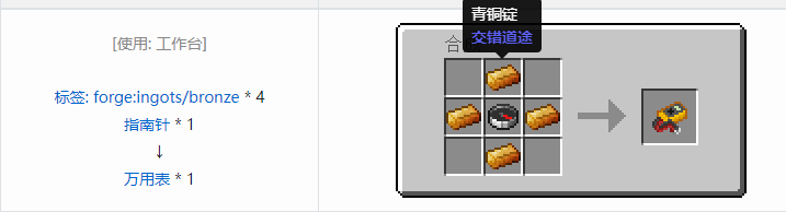 我的世界交错道途合成表大全2026