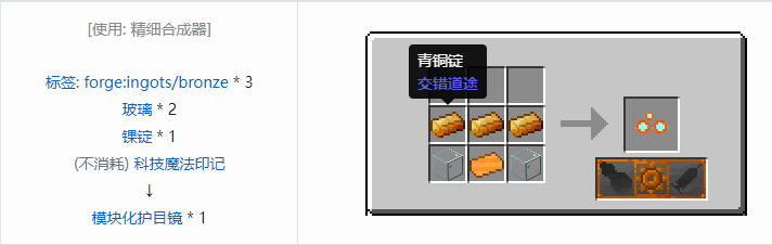 我的世界交错道途合成表大全2026