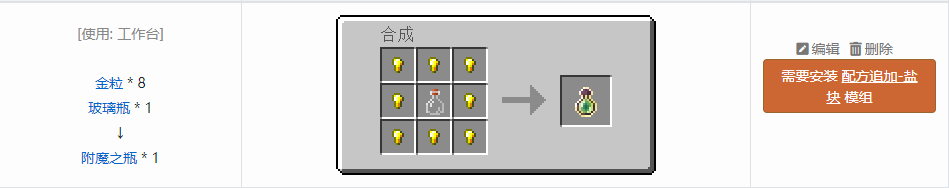 我的世界原版材料合成表大全图片2026