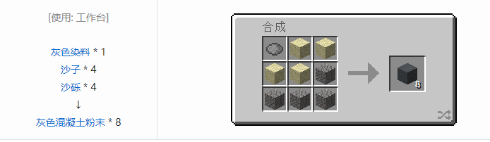 我的世界原版建筑方块合成表大全图片2026