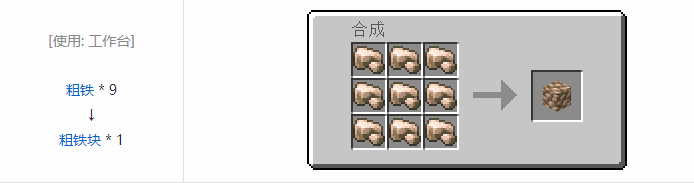 我的世界原版人工合成建筑方块合成表大全图片2026