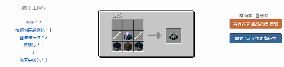 我的世界原版装置合成表大全图片2026